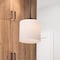 Nuvo Warren - 8 Inch Pendant - Gun Metal with Satin White Glass 60/8036 - alternate 3